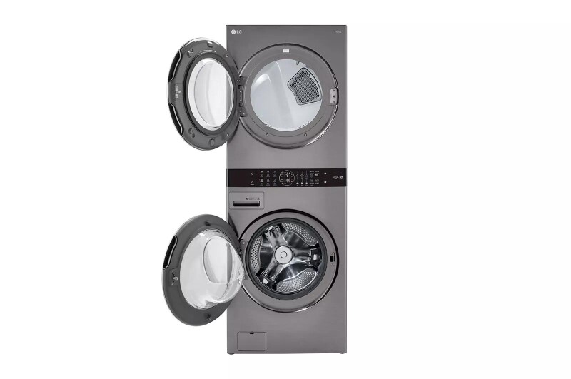 Single Unit Front Load LG WashTower™ with Center Control™ 4.5 cu. ft. Washer and 7.4 cu. ft. Electric Dryer WKE100HVA