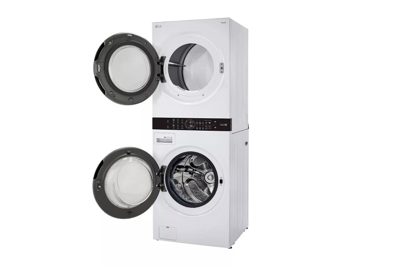 Single Unit Front Load LG WashTower™ with Center Control™ 4.5 cu. ft. Washer and 7.4 cu. ft. Electric Dryer WKE100HWA