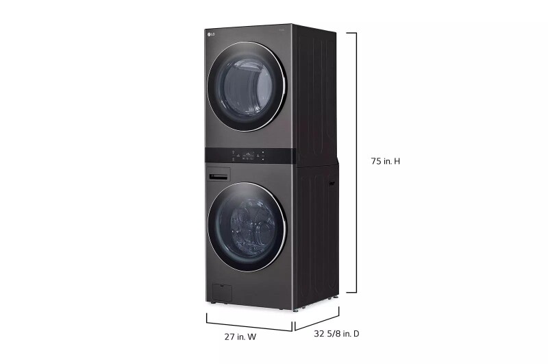 Single Unit Front Load Washtower™ With Center Control® 5.0 Cu. Ft. Washer & 7.4 Cu. Ft. Electric Dryer WKEX300HBA