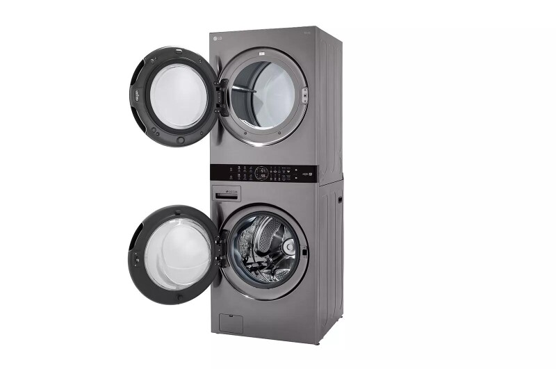 Single Unit Front Load LG WashTower™ with Center Control™ 4.5 cu. ft. Washer and 7.4 cu. ft. Gas Dryer WKG101HVA