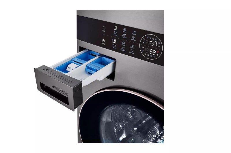 Single Unit Front Load LG WashTower™ with Center Control™ 4.5 cu. ft. Washer and 7.4 cu. ft. Gas Dryer WKG101HVA