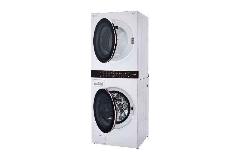 Single Unit Front Load LG WashTower™ with Center Control™ 4.5 cu. ft. Washer and 7.4 cu. ft. Gas Dryer WKG101HWA