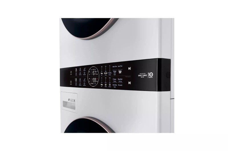 Single Unit Front Load LG WashTower™ with Center Control™ 4.5 cu. ft. Washer and 7.4 cu. ft. Gas Dryer WKG101HWA