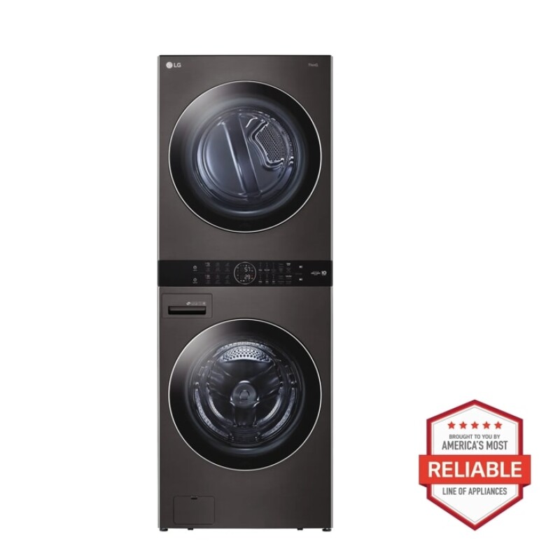 Single Unit Front Load LG WashTower™ with Center Control™ 4.5 cu. ft. Washer and 7.4 cu. ft. Gas Dryer WKGX201HWA