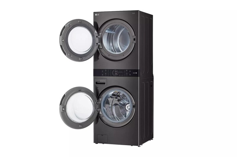 Single Unit Front Load LG WashTower™ with Center Control™ 4.5 cu. ft. Washer and 7.4 cu. ft. Gas Dryer WKGX201HBA
