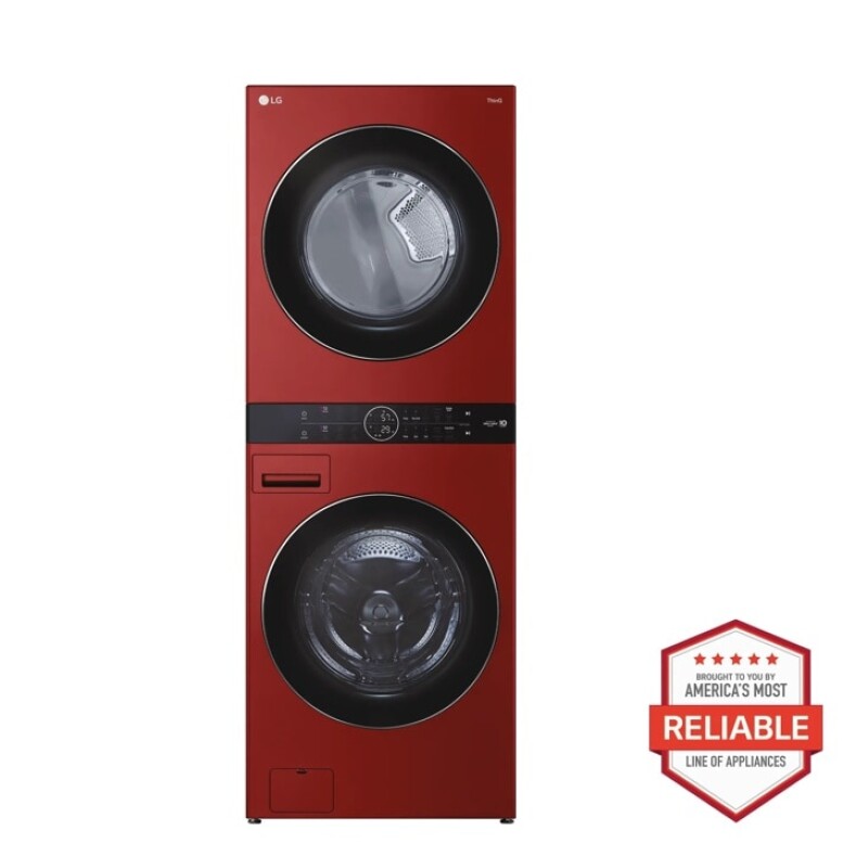 Single Unit Front Load LG WashTower™ with Center Control™ 4.5 cu. ft. Washer and 7.4 cu. ft. Gas Dryer WKGX201HRA