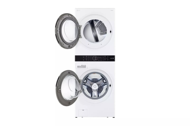 Single Unit Front Load LG WashTower™ with Center Control™ 4.5 cu. ft. Washer and 7.4 cu. ft. Gas Dryer WKGX201HWA