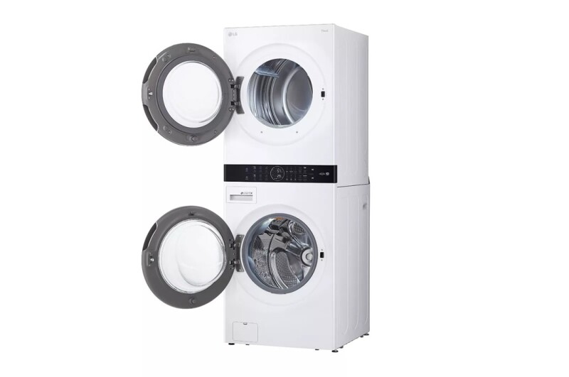 Single Unit Front Load LG WashTower™ with Center Control™ 4.5 cu. ft. Washer and 7.4 cu. ft. Gas Dryer WKGX201HWA