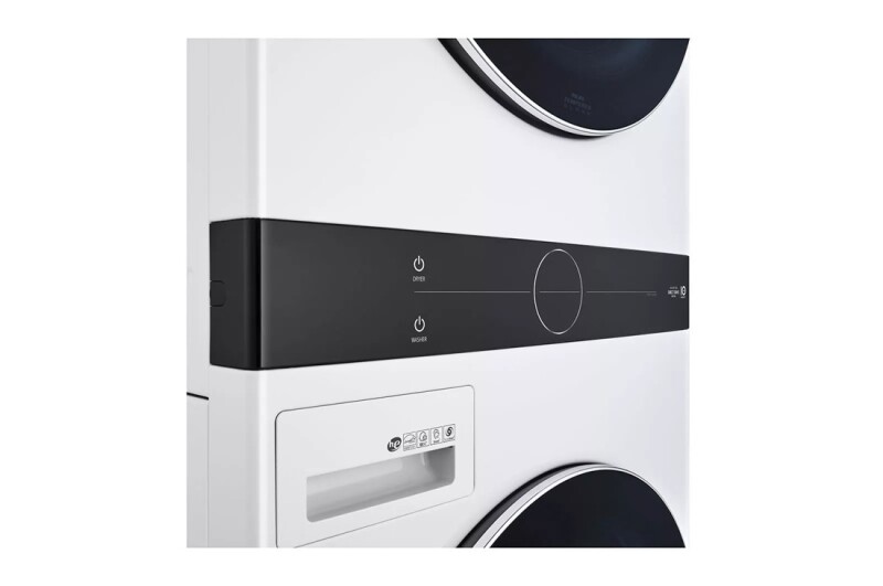 Single Unit Front Load LG WashTower™ with Center Control™ 4.5 cu. ft. Washer and 7.4 cu. ft. Gas Dryer WKGX201HWA