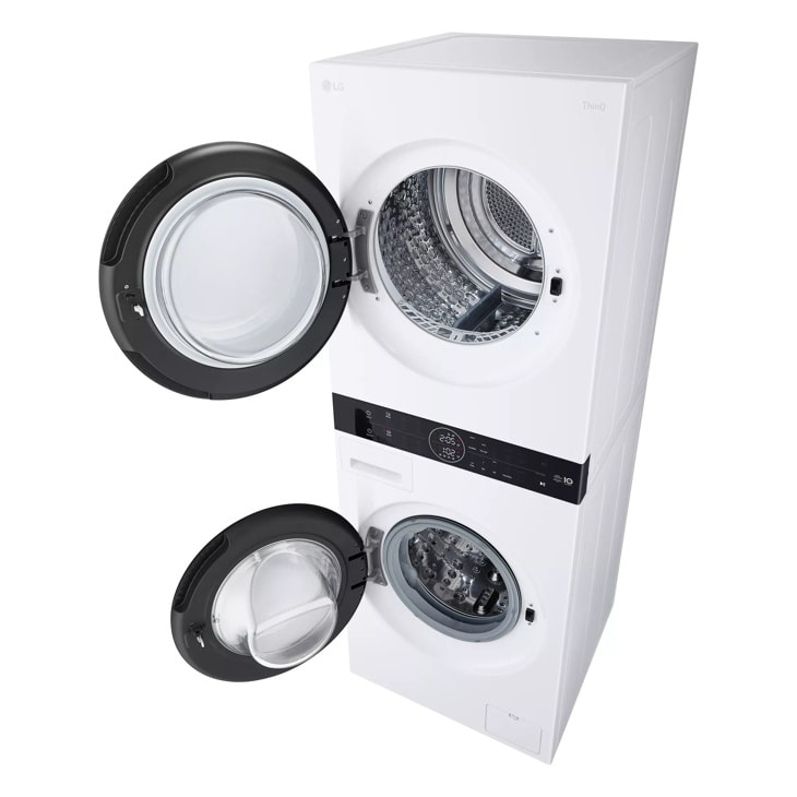 Compact Single Unit LG WashTower™ with Center Control™ 2.4 cu.ft. Front Load Washer and 4.2 cu.ft. Electric Ventless HeatPump™ Dryer WKHC152HWA