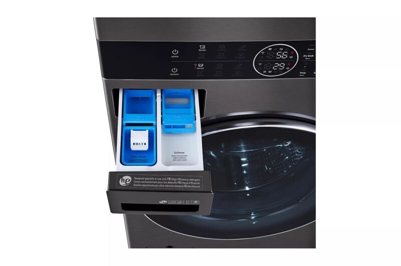 LG WashTower™ Single Unit Front Load 4.5 cu. ft. Washer and 7.2 cu. ft. Heat Pump Ventless Dryer WKHC202HBA