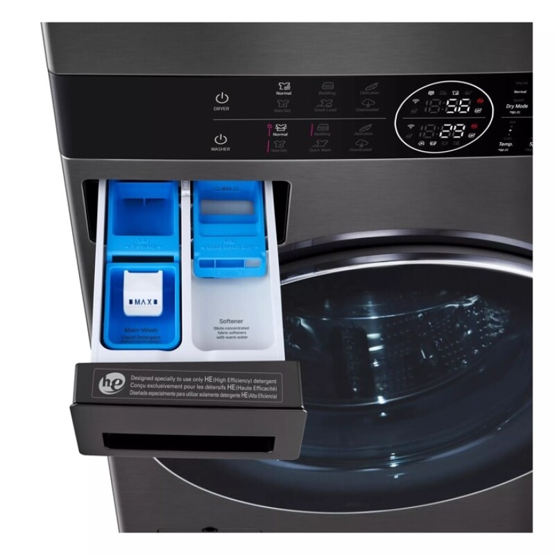 Single Unit Washtower™ With Center Control™ 5.0 Cu. Ft. Front Load Washer And 7.8 Cu. Ft. Electric Ventless Heat Pump Dryer WKHC252HBA