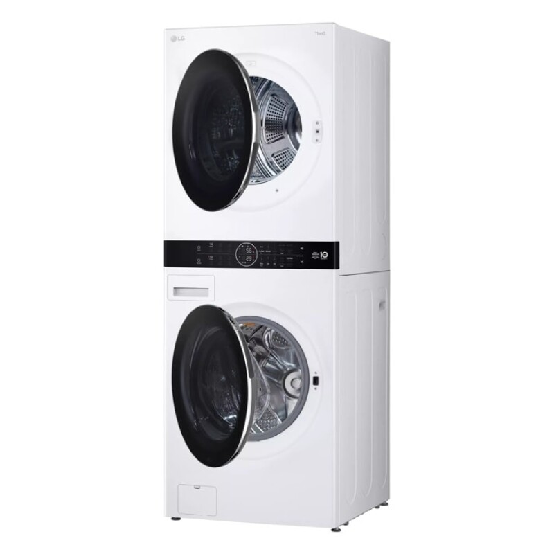 Single Unit LG WashTower™ with Center Control™ 5.0 cu. ft. Front Load Washer and 7.8 cu. ft. Electric Ventless Heat Pump Dryer WKHC252HWA