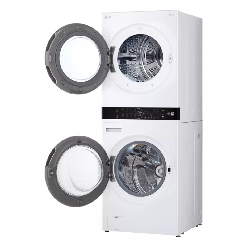Single Unit LG WashTower™ with Center Control™ 5.0 cu. ft. Front Load Washer and 7.8 cu. ft. Electric Ventless Heat Pump Dryer WKHC252HWA
