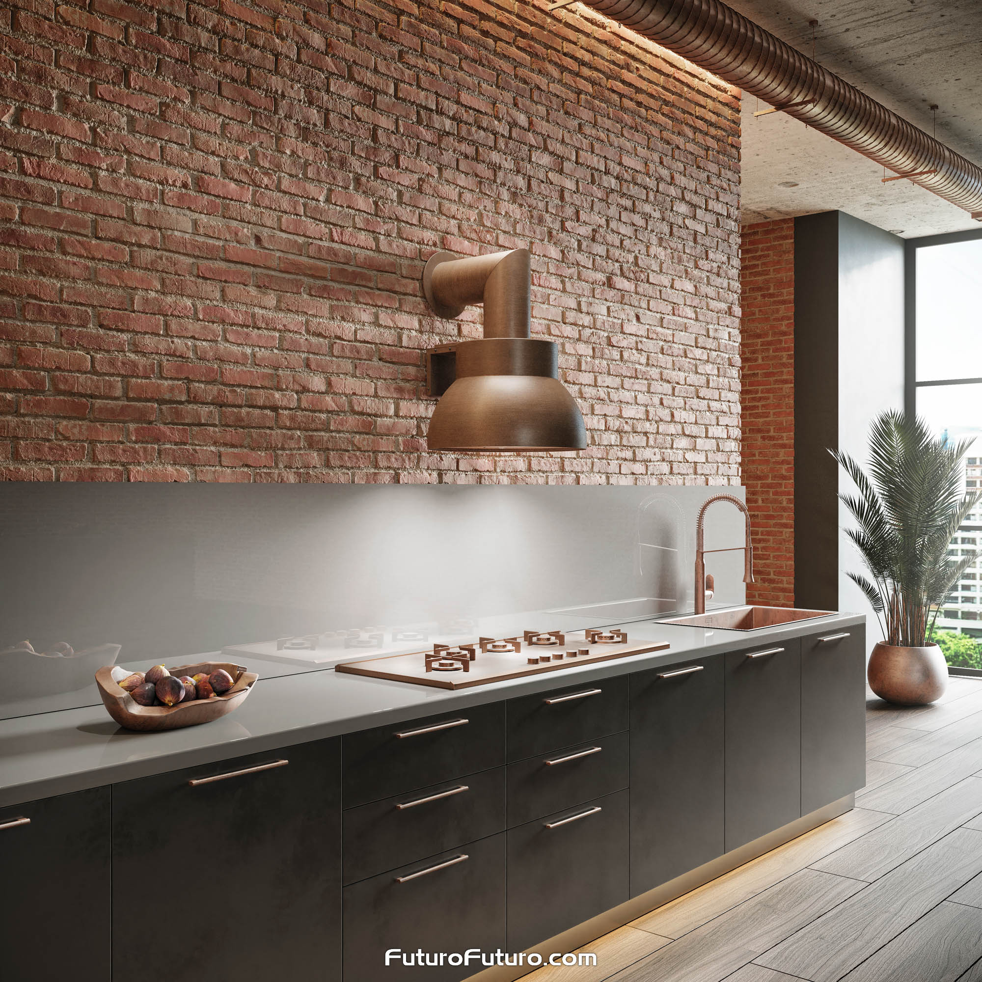 20″ Campana Copper Wall Range Hood WL20CAMPANACPR