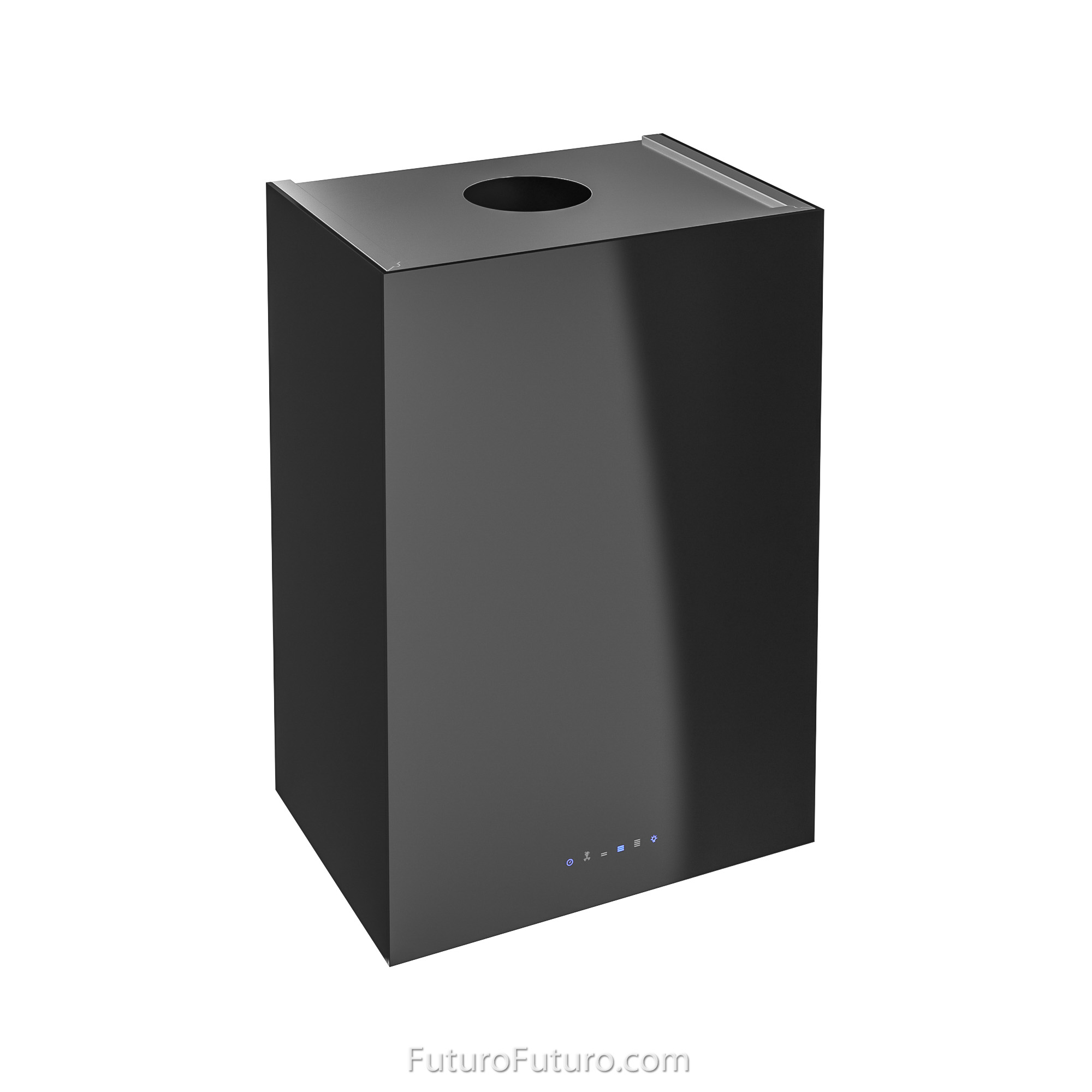 24″ Lombardy Black Wall Range Hood WL24LOMBARDYBLK