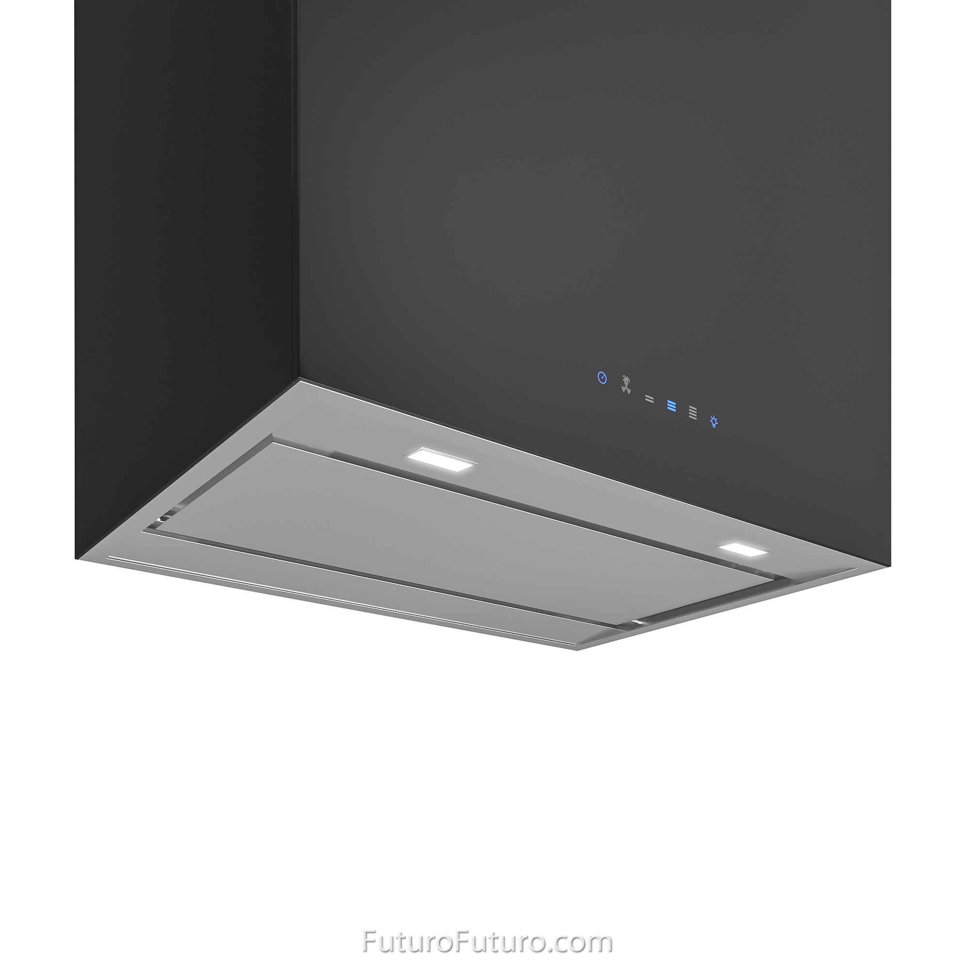 24″ Lombardy Black Wall Range Hood WL24LOMBARDYBLK