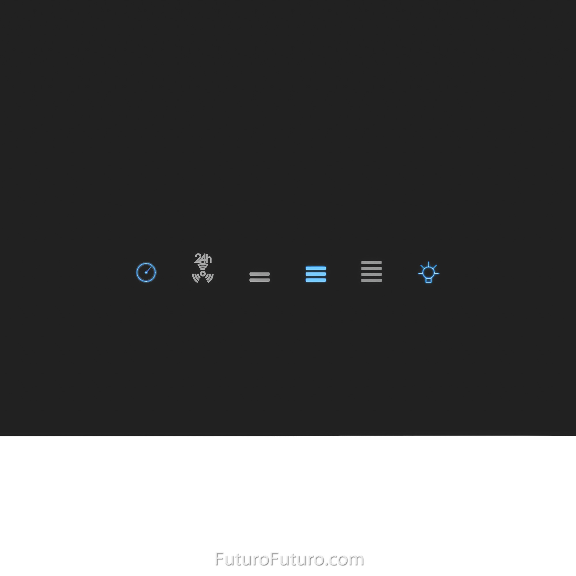 24″ Lombardy Black Wall Range Hood WL24LOMBARDYBLK