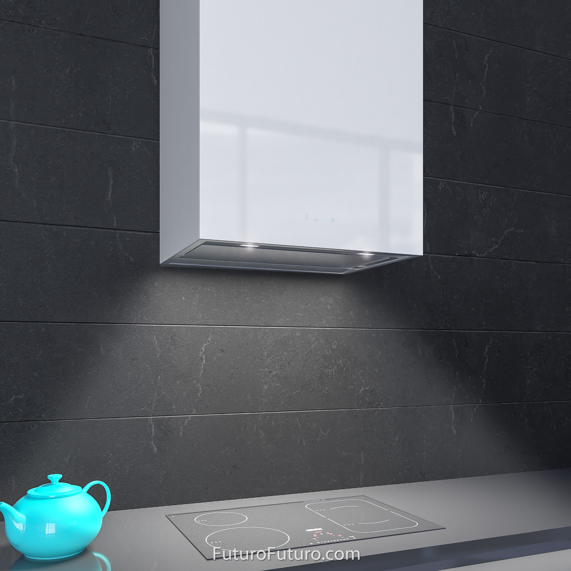 24″ Lombardy White Wall Range Hood WL24LOMBARDYWHT