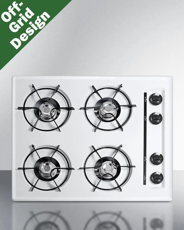 24" Wide 4-Burner Propane Gas Cooktop, Battery Start WLL03P