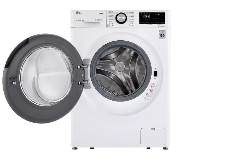 2.4 Cu. Ft. Smart Wi-fi Enabled Compact Front Load Washer With Built-in Intelligence WM1455HWA