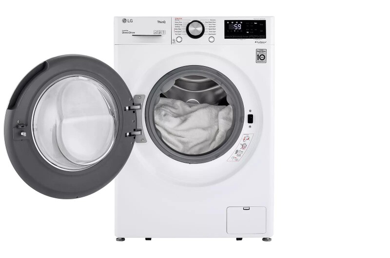 2.4 Cu. Ft. Smart Wi-fi Enabled Compact Front Load Washer With Built-in Intelligence WM1455HWA