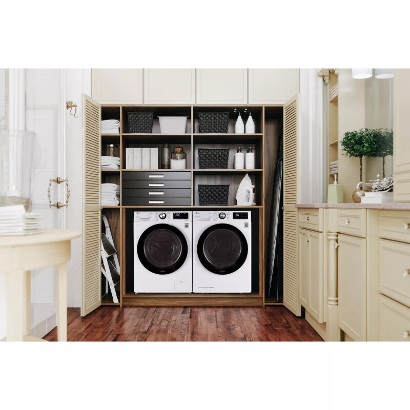 2.4 Cu. Ft. Smart Wi-fi Enabled Compact Front Load Washer With Built-in Intelligence WM1455HWA