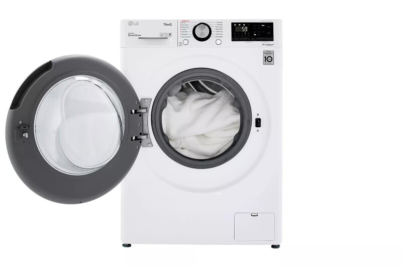 2.4 cu.ft. Smart wi-fi Enabled Compact Front Load All-In-One Washer/Dryer Combo with Built-In Intelligence WM3555HWA