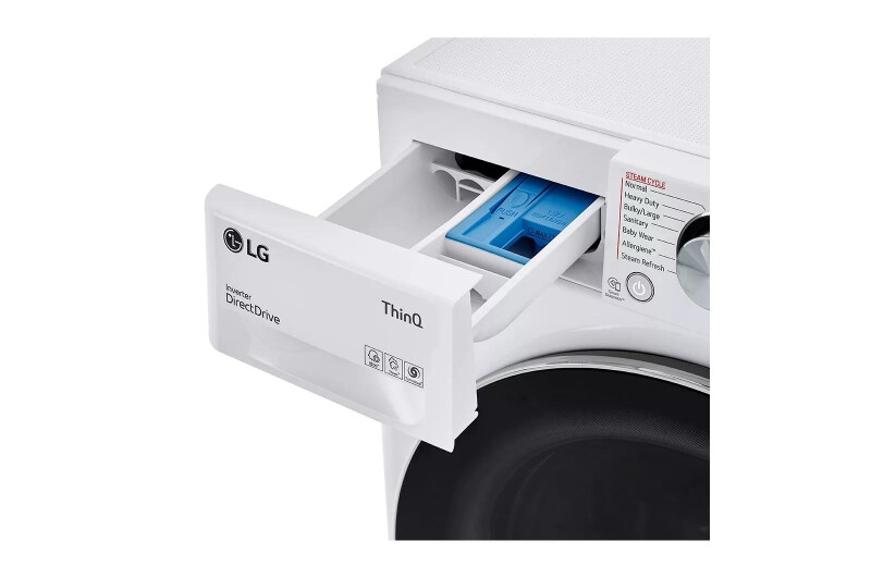 2.4 cu.ft. Smart wi-fi Enabled Compact Front Load All-In-One Washer/Dryer Combo with Built-In Intelligence WM3555HWA