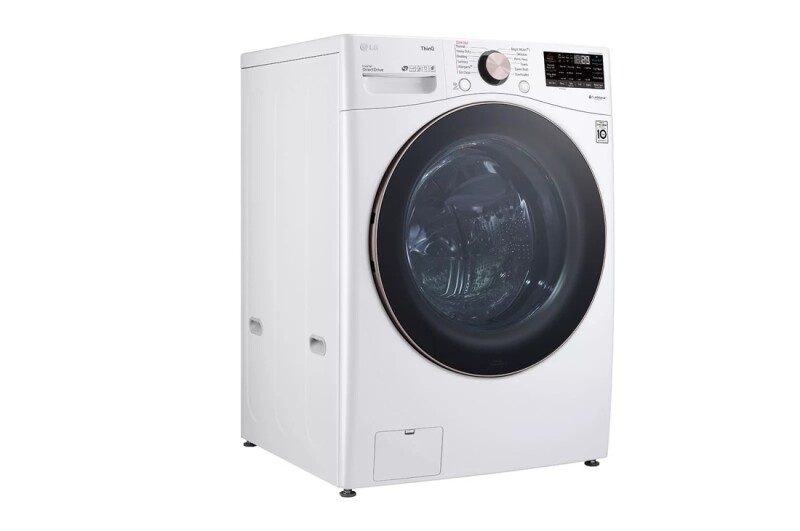 LG 4.5 cu. ft. Ultra Large Capacity Smart wi-fi Enabled Front Load Washer with TurboWash™ 360° and Built-In Intelligence White WM4000HWA Picture 1