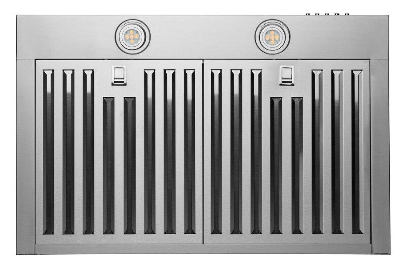 30" Hauslane Convertible Wall Mount Range Hood Matte Black WM530BLK30P