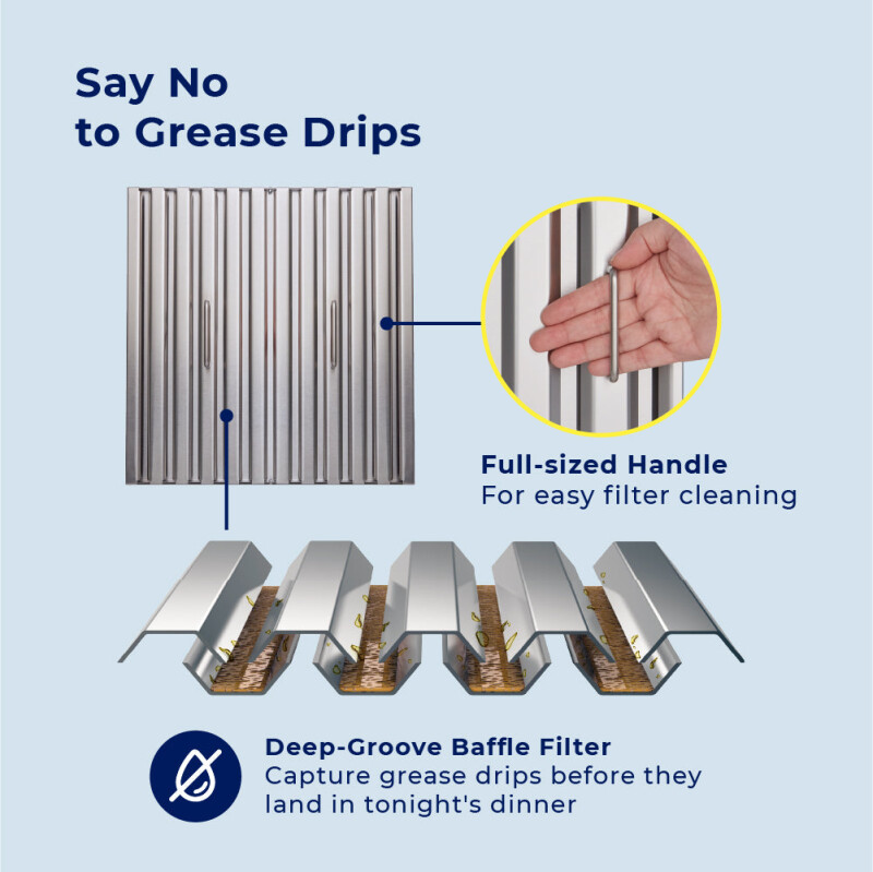 30" Hauslane Convertible Wall Mount Range Hood WM540SS30