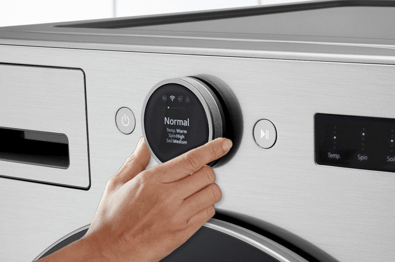 LG 4.5 cu. ft. Capacity Smart Front Load Washer with TurboWash® 360° and AI DD® Built-In Intelligence Graphite Steel WM5500HVA Picture 1