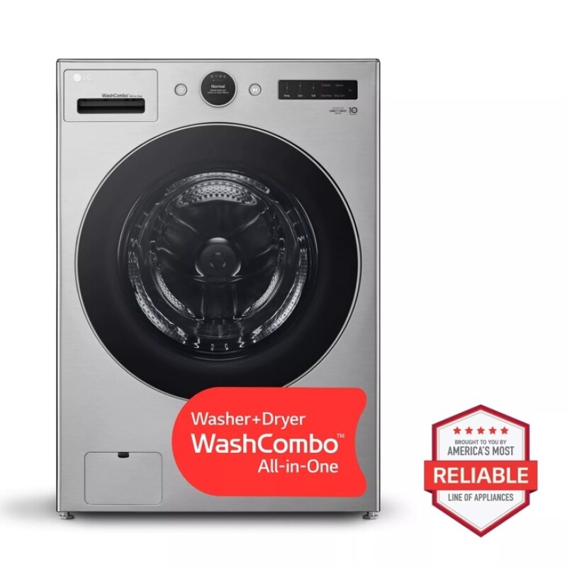 Ventless Washer/Dryer Combo LG WashCombo™ All-in-One 5.0 cu. ft. Mega Capacity with Inverter HeatPump™ Technology and Direct Drive Motor WM6998HVA