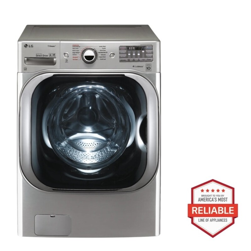 LG 5.2 cu. ft. Mega Capacity TurboWash® Washer with Steam Technology Graphite Steel WM8100HVA Picture 1