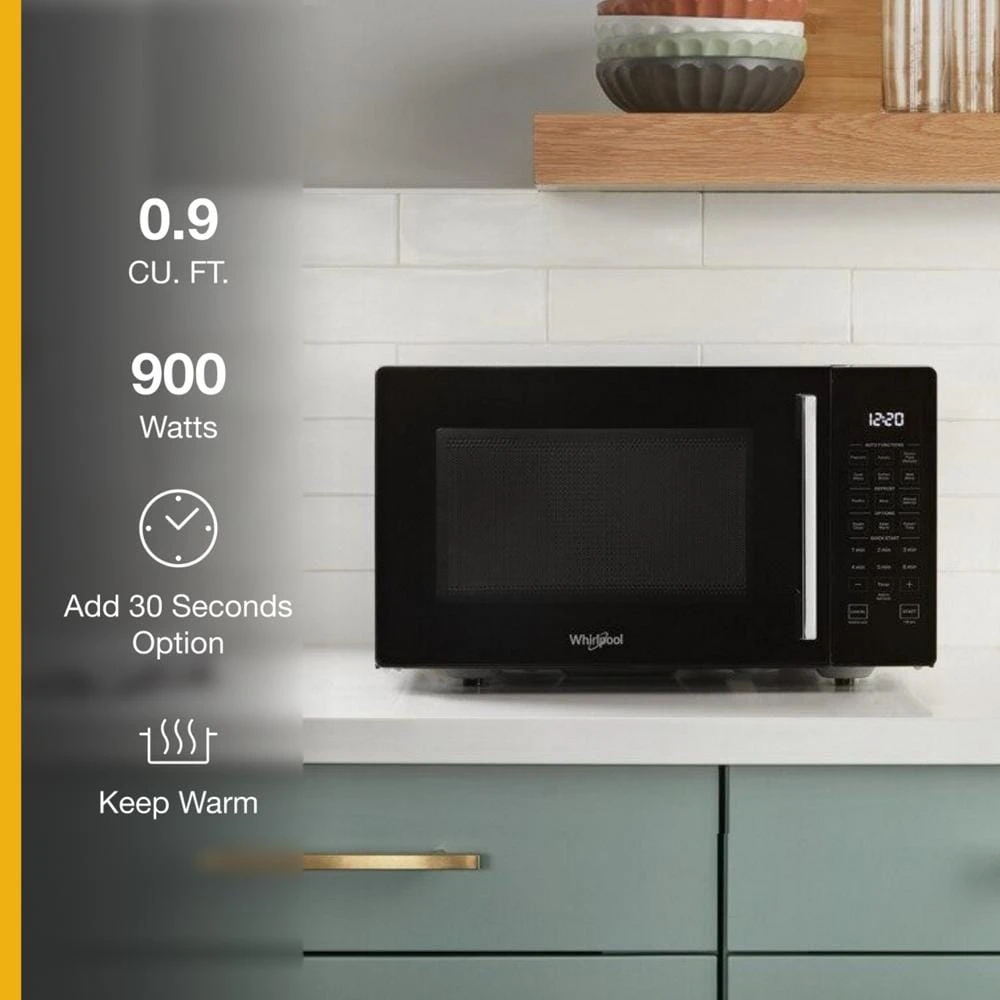 0.9 Cu. Ft. Capacity Countertop Microwave with 900 Watt Cooking Power WMC30309LB