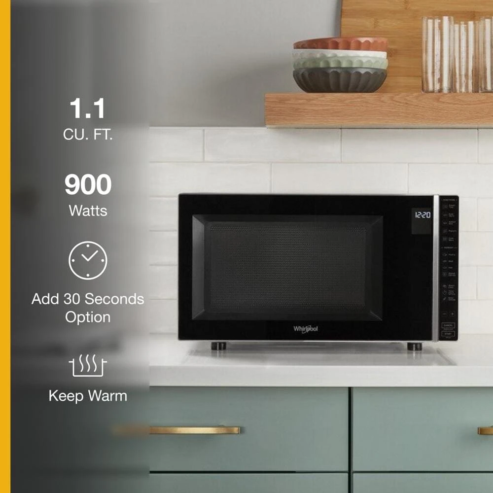 1.1 Cu. Ft. Capacity Countertop Microwave with 900 Watt Cooking Power WMC30311LD
