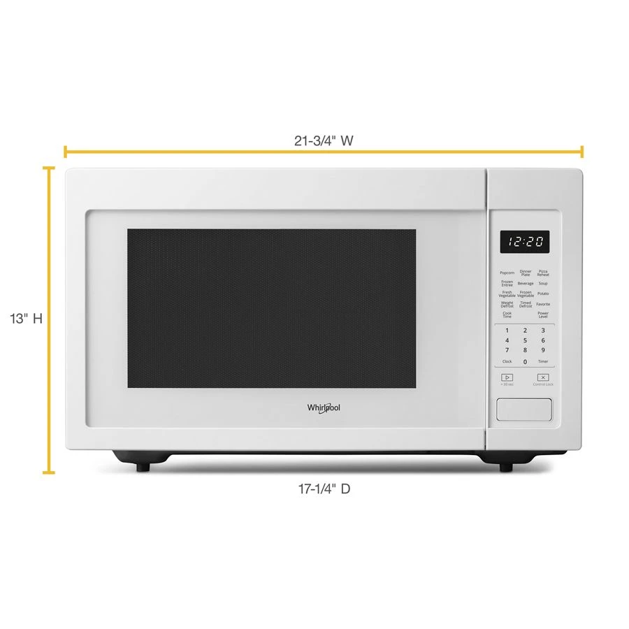 1.6 cu. ft. Countertop Microwave with 1,200-Watt Cooking Power WMC30516HW