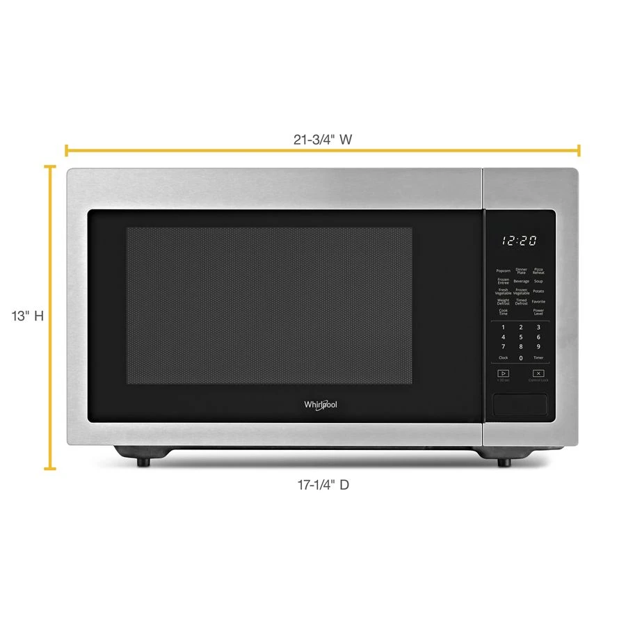 1.6 cu. ft. Countertop Microwave with 1,200-Watt Cooking Power WMC30516HZ