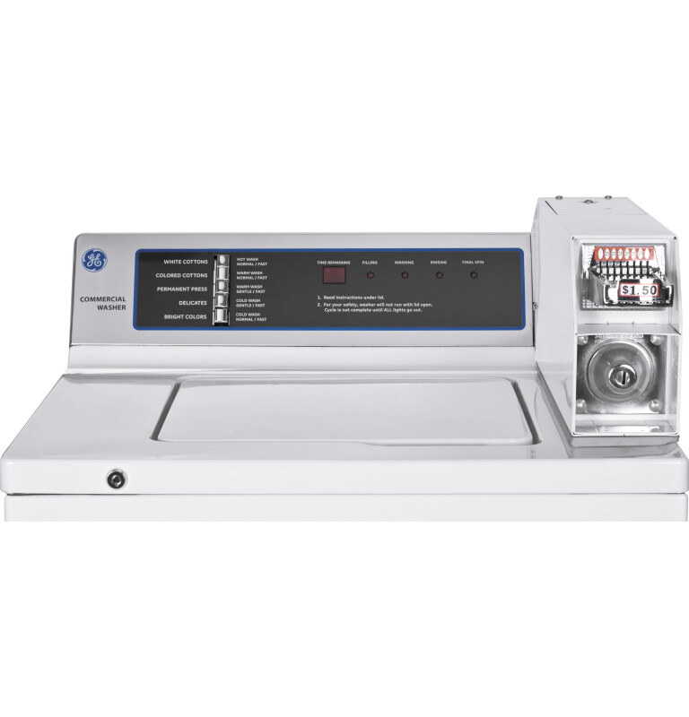 GE 3.2 DOE Cu. Ft. Capacity Coin-Operated Washer White WMCD2050JWC Picture 1
