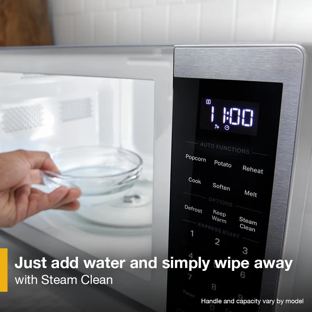 0.9 cu. ft. Stainless Steel Countertop Microwave With Steam Clean - 900 watt WMCS3019RS