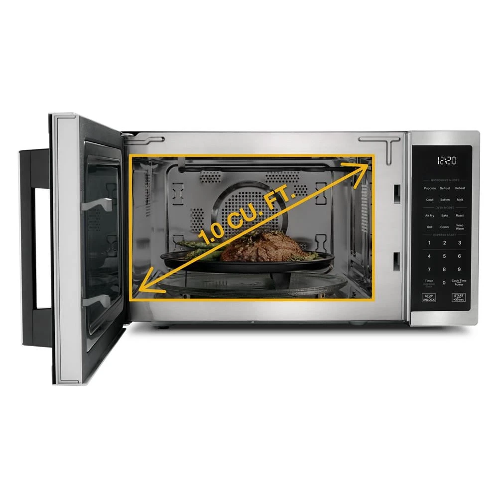 1.0 cu. ft. Black All-In-One Multifunctional Countertop Microwave With Air Fry - 900 watt WMCS5522RB