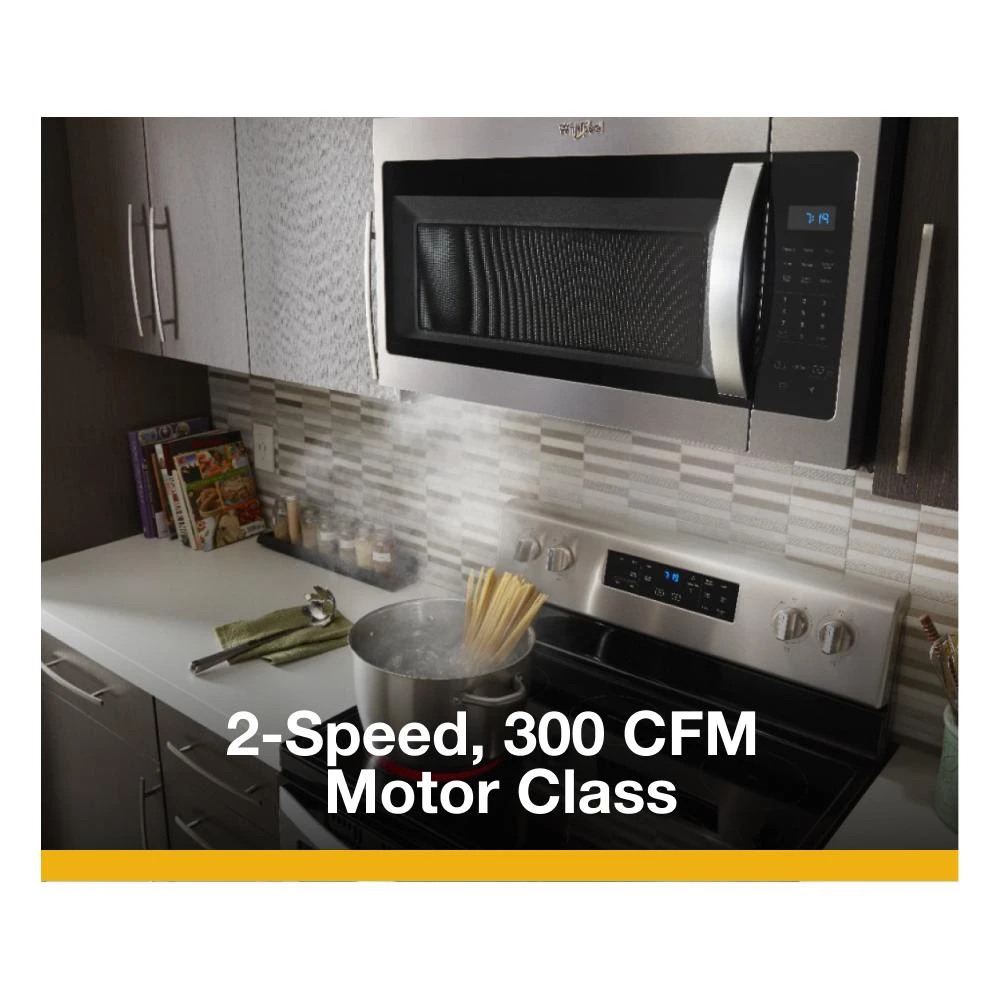1.7 cu. ft. Microwave Hood Combination with Electronic Touch Controls WMH31017HS