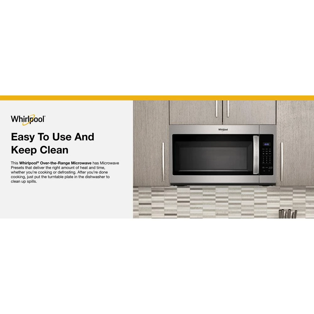 1.7 cu. ft. Microwave Hood Combination with Electronic Touch Controls WMH31017HS