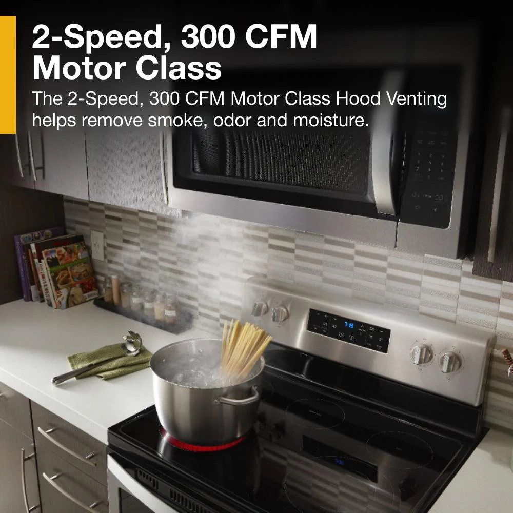 1.7 cu. ft. Microwave Hood Combination with Electronic Touch Controls WMH31017HS