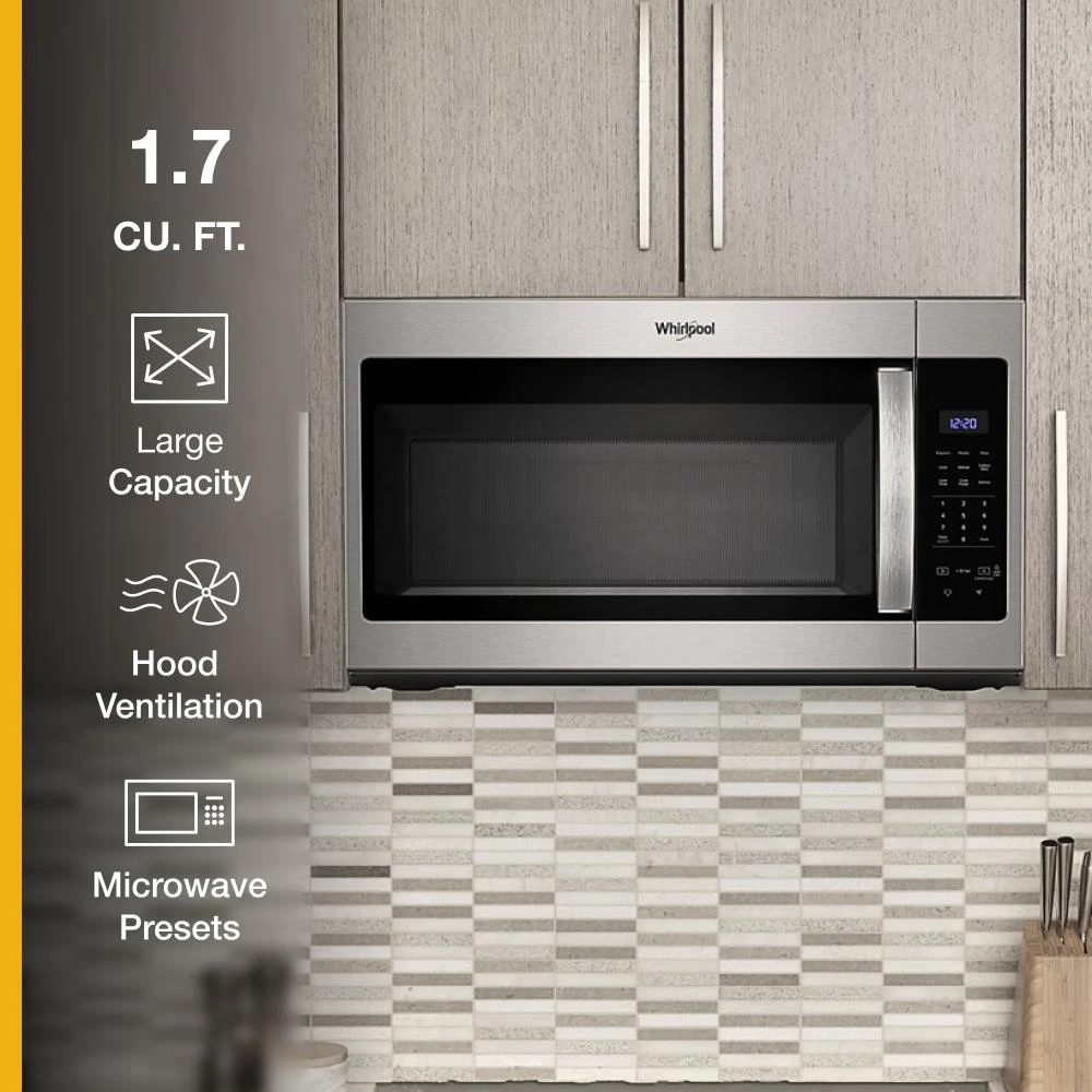 1.7 cu. ft. Microwave Hood Combination with Electronic Touch Controls WMH31017HS