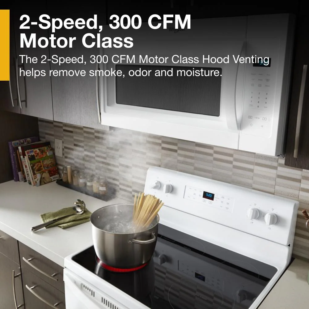 1.7 cu. ft. Microwave Hood Combination with Electronic Touch Controls WMH31017HW