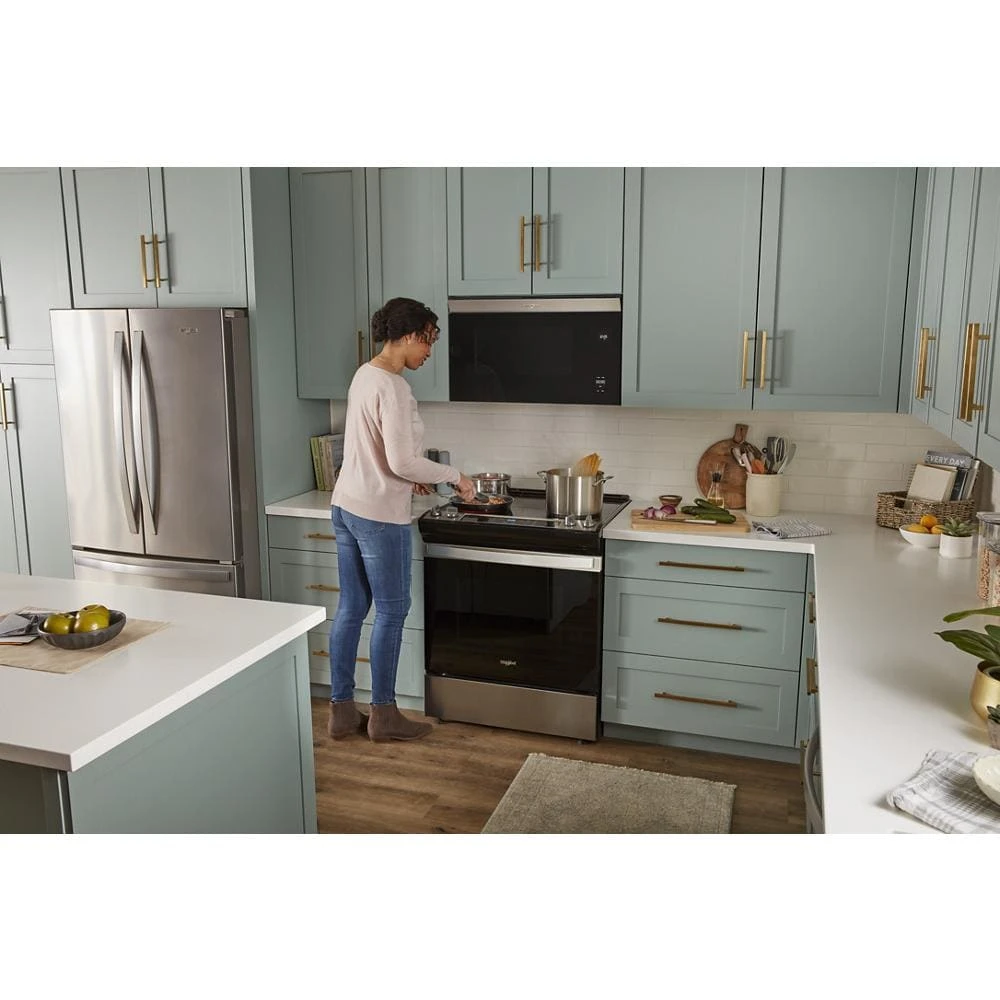 1.1 Cu. Ft. Flush Mount Microwave with Turntable-Free Design WMMF5930PB