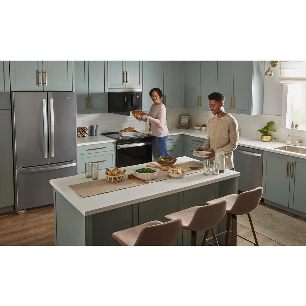 1.1 Cu. Ft. Flush Mount Microwave with Turntable-Free Design WMMF5930PB