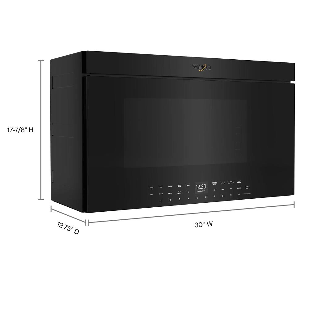 Air Fry Over- the-Range Oven with Flush Built-in Design WMMF7330RB